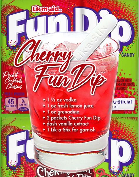 Cherry Fun Dip Bartender Skills, Pocket Cocktails, Drink Wall, Sangria Cocktail, Fun Drink Recipe, Disney Drinks, Summer Drinks Alcohol, Liquor Recipes, Alcholic Drinks