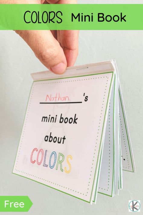 Printable Kindergarten Books, Printable Books For Preschool, Learning Colors Preschool Crafts, Free Name Practice Preschool Free Printable, Colors Free Printable Preschool, Preschool Crafts Colors, My Color Book Preschool Free Printable, Color Books Preschool, Colour Kindergarten Activities