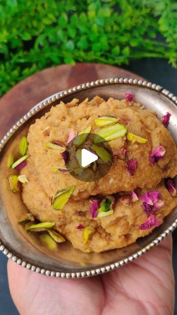 Niki Mithaiwala on Instagram: "Sugar-free Badam Ka Halwa (Ingredients in the description box)

1 cup almonds
1 cup milk
1 cup dates paste
1 tsp cardamom powder" Dates Paste, Badam Halwa, Badam Milk, Cardamom Powder, Ganpati Bappa, 1 Cup, Sugar Free, Dates, Almond