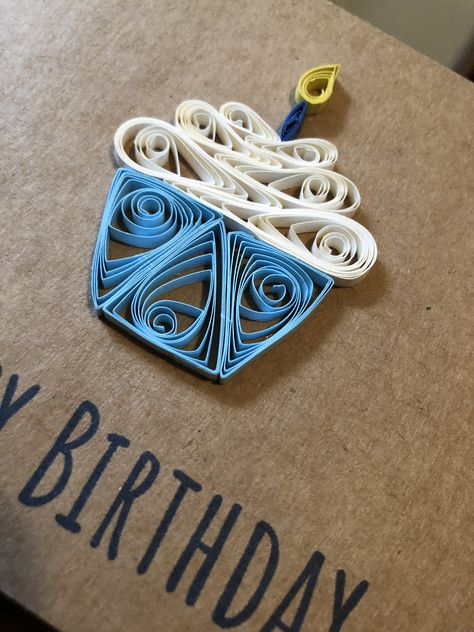 #paperart #cupcake #birthdaycard #quilling Happy Birthday Quilling Cards, Birthday Paper Quilling, Paper Quilling Cards Ideas, Quilling Happy Birthday, Quilling Cupcake, Birthday Quilling, Birthday Card Quilling, Paper Quilling Birthday Cards, Quilled Birthday Cards