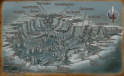 Dnd Environment, 5e Maps, Dungeon Art, Elf City, Fantasy City Map, Dark Elves, Adventure Ideas, Rpg Ideas, Fantasy Maps