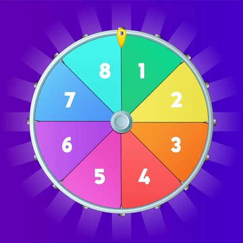 Fortune Wheel, Game Gui, Roulette Wheel, Hand Lettering Alphabet, Wheel Of Fortune, Game Assets, 3d Illustration, Vector Background, Vector Photo