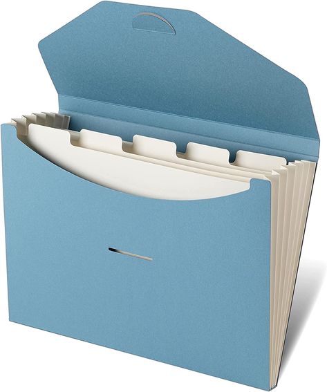 Amazon.com : Blue Lake ECOLIFE 6-Pockets Recyclable Paper Expanding File Document Folder: Earth-Friendly Plastic Free, Accordian File Organizer - A4 Letter Size, 200 Sheet for School, Office, Home Carolina : Office Products School Supply Storage, Folder Tabs, Accordion Folder, School Kit, Folder Organization, File Organizer, File Organiser, Document Folder, Coupon Organization