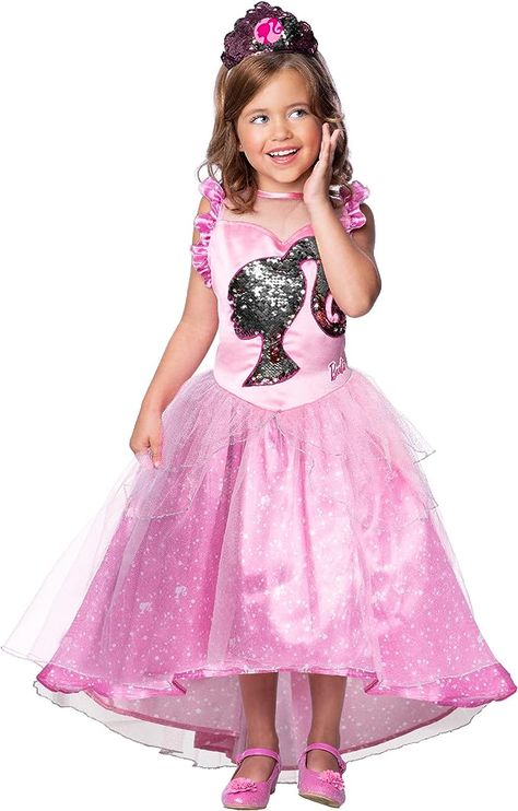 Official Barbie Product Created by Rubies, Princess Barbie Kids Costume, Dress Up Role Play
Product Includes Barbie Branded Princess Pink Dress, Sequin Bodice with Full Skirt and Matching Headpiece
Hand Wash Only Princess Fancy Dress, Waistline Dress, Magical Dress, Barbie Halloween, Pink Costume, Barbie Costume, Princess Kids, Princess Costume, Fancy Dress For Kids