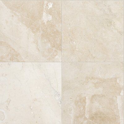 MarbleSystems Diana Royal 18" x 18" Marble Field Tile Color: Toilet Floor Tiles Texture, Beige Marble Tile, Floor Tiles Texture, Shower Remodel Diy, Small Shower Remodel, Honed Marble Tiles, Fiberglass Shower, Elegant Tiles, Tiles Pattern