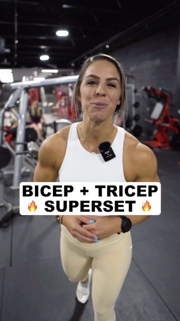 Nikkiey Stott Workout, Triceps Workout Dumbell, Triceps And Biceps Workout, Nikkiey Stott, Bicep Tricep Workout, Warrior Babe, Creative Workouts, Biceps And Triceps Workout, Bicep Workout Gym