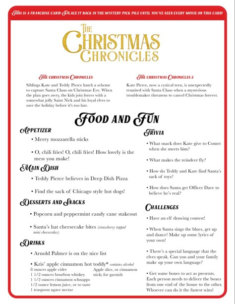 Christmas Movie Themed Party Food, Christmas Movies Dinner Ideas, Christmas Movies Theme Dinner, Christmas Movie Dinner Ideas For Kids, Christmas Family Movie Night Ideas, Christmas Movie Food And Fun, Christmas Dinner And Movie Ideas, Christmas Movie Night Dinner Ideas, Christmas Movie Meals