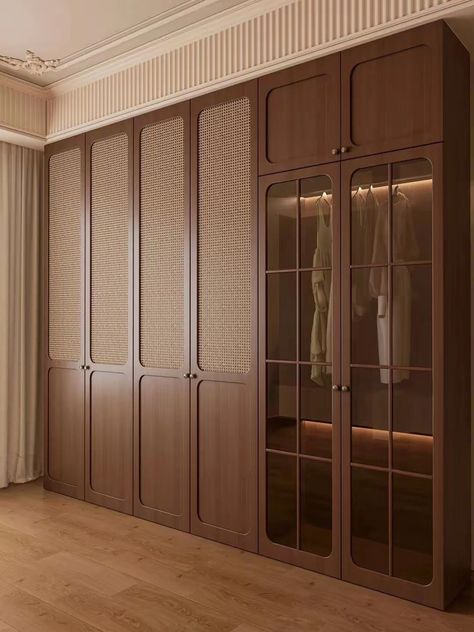 Dressing Room Wooden Design, Teak Wardrobe Design, Wardrobe Furniture Design, Curved Wardrobe, Wardrobe Design Bedroom Indian, Wardrobe Shutters, Wardrobe Shutter Design, Sliding Door Wardrobe Designs, Glass Wardrobe