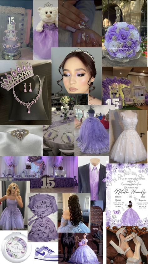 Lilac Quinceanera Ideas, Purple Quinceanera Ideas, Rapunzel Quinceanera Theme, Purple Quinceanera Theme, Lavender Quinceanera Dresses, Lavender Quinceanera, Purple Sweet 16, Tangled Wedding, Sweet 15 Party Ideas Quinceanera