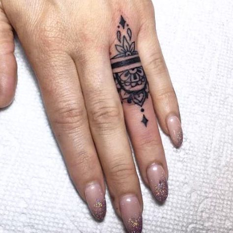 Finger Tattoo Cover Up Ideas, Cover Up Finger Tattoos, Mandala Arm Tattoo, Ring Finger Tattoo, Tattoo Cover Up Ideas, Tattoos For Dad Memorial, Cover Up Ideas, Finger Tattoo For Women, 13 Tattoos