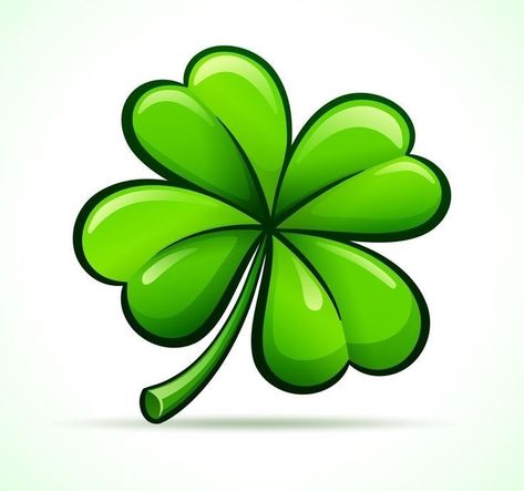 4 Leaf Clover Illustration, 4 Leaf Clover Tattoo Design, Four Leaf Clover Tattoo Design, 4leaf Clover Tattoo, Quadrifoglio Tattoo, Clovers Drawing, Four Leaf Clover Illustration, Clover Leaf Tattoo, Clover Tattoo Design