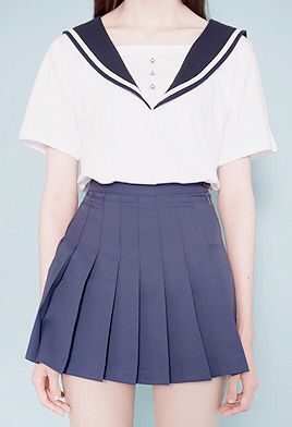 Sailor Collar Shirt http://mixxmix.us/product/Sailor-Collar-T-Shirt/29603/?cate_no=691&display_group=1 Sailor Collar Shirt, Mv Aesthetic, Recital Dress, Asian Fashion Style, Sailor Theme, Woman Pose, Sailor Top, Sailor Fashion, Sailor Dress