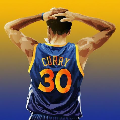 Stephen Curry Art Cartoon, Stephen Curry Painting, Steph Curry Drawing, Stephen Curry Cartoon, Curry Stephen, Curry Shirt, Basketball Artwork, Stephen Curry Wallpaper, Curry Wallpaper