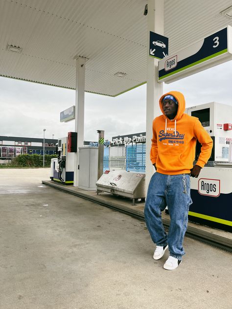 Hoodie,orange hoodie, streetwear Orange Zip Up Hoodie Outfit, Hoodie With Flannel Outfit Men, Hoodie With Flannel Outfit, Orange Fits Men, Orange Hoodie Outfit Men, Orange Outfits Men, Orange Sweatshirt Outfit, Orange Streetwear Outfit, Orange Hoodie Outfit