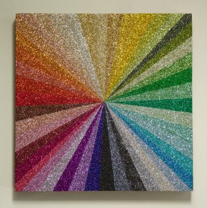 This would be awesome. It would take a little time to get it just right but would be totally worth it. Arte Glitter, Glitter Wall Art, Wal Art, Glitter Wall, Glitter Crafts, Glitter Art, Crafty Craft, Art Plastique, Diy Wall