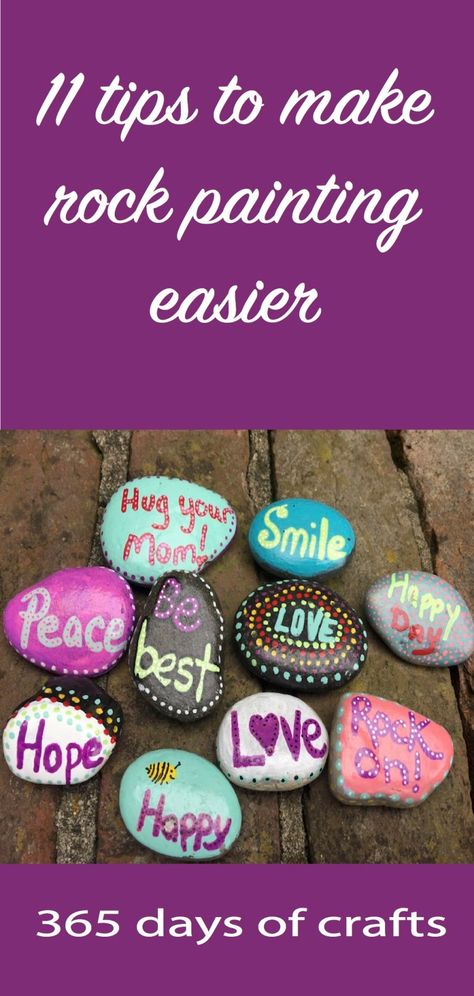 Painting Rocks Ideas Easy, Painting Rocks Ideas, Easy Rock Painting Ideas, Easy Rock Painting, Rock Painting Supplies, Painted Rock Animals, Painted Rocks Kids, Amazing Crafts, Popular Crafts