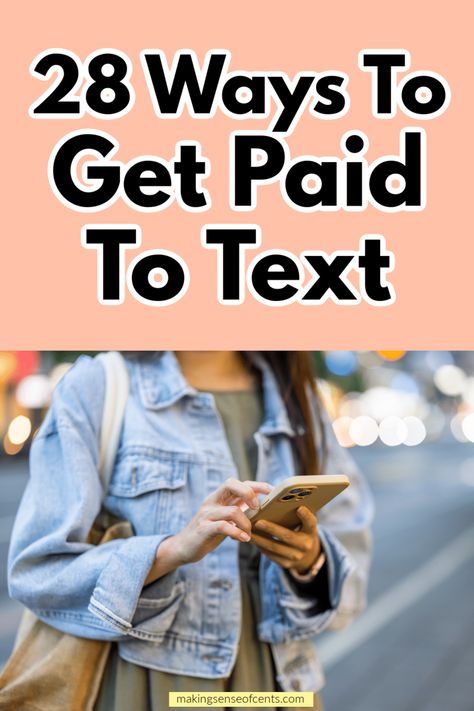 28 Ways To Get Paid To Text And Make Extra Money. Want to learn how to get paid to text? Yes, you can make money from your phone, get paid to text flirt, consult, and more. This can be a great way to work from home. Make Money From Phone, How To Make Money Online, Adjusting Glasses, Make Money From Your Phone, Best Money Making Apps, Saving Money Frugal Living, Earn Money Fast, Typing Jobs, Apps That Pay