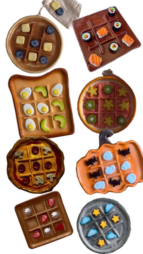 Clay Tictactoe Ideas, Mancala Board Clay, Air Dry Clay Tic Tac Toe Board Diy, Air Dry Clay Mancala Board, Clay Gift For Mom, Tic Tac Toe Board Clay Ideas, Air Dry Clay Tic Tac Toe Board Ideas, Pizza Tic Tac Toe Clay, Clay Mancala Board