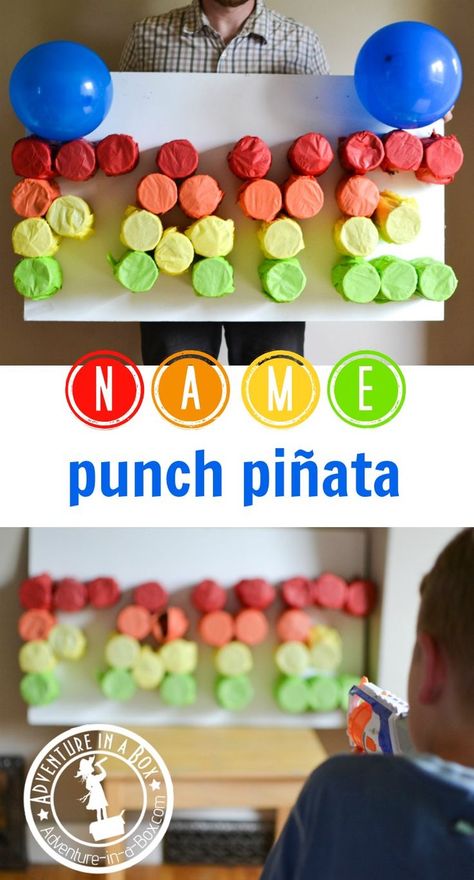 Punch Pinata, Abc Birthday Parties, 1st Birthday Games, 1st Birthday Party Games, Games Indoor, Birthday Games For Kids, Indoor Birthday Parties, Engagement Party Games, Indoor Birthday