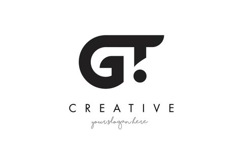 GT Letter Logo Design with Creative Modern Trendy Typography. Logo Gt, Gt Logo, Trendy Typography, Letter Logo Design, Letter Logo, Vector Art, Vector Free, Typography, Logo Design