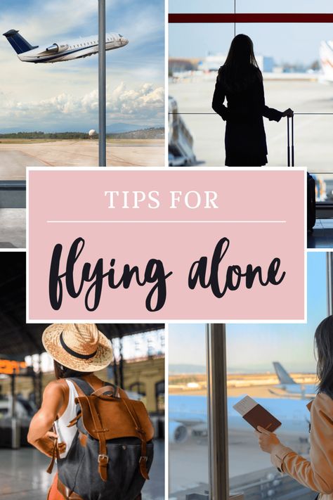 Tips for Flying Alone for the First Time |flying | tips for flying | flight hacks | traveling alone | Flying By Yourself Tips, First Time Flying Tips, Flight Hacks, First Time Flyer, Flying Tips, Tips For Traveling Alone, First Time Flying, Tips For Flying, Traveling Alone