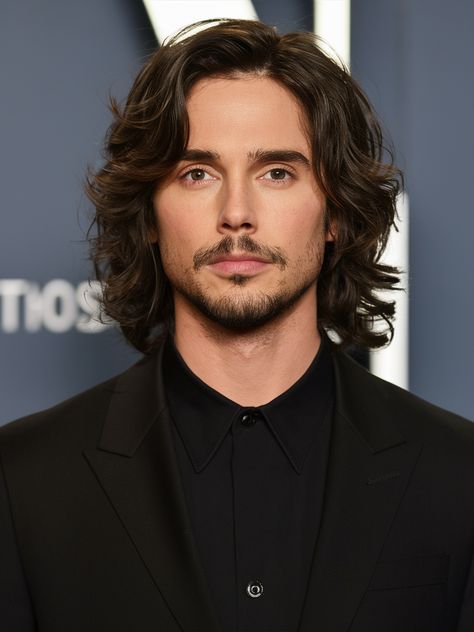 Exploring 31 Wavy Hairstyles for Men: From Short to Long and Everything in Between - boldsir.com Long To Short Haircut Men, Long Wavy Hair Men Haircut, Wavy Long Hair Men Hairstyles, Oval Face Hairstyles Long Hair, Long Wavy Hair Men Style, Mens Wavy Hairstyles Long, Mens Long Hair Layers, Thick Wavy Hairstyles Men, Long Men’s Layered Hair