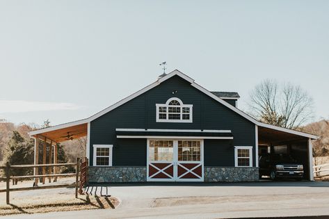 Valley Green Barn | We Build Barns Valley Green, Green Barn, Horse Facility, Metal Barn, Barn Renovation, White Barn, Farm Buildings, Pole Barn, Barn Design