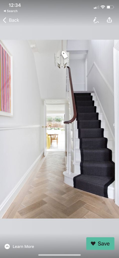 Dark Grey Walls, Victorian Townhouse, London Townhouse, Luxury Flooring, Hallway Designs, Bedroom Images, Building Contractors, County House, Dark Walls