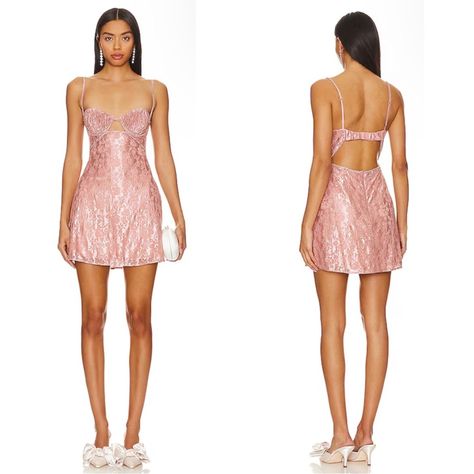 Nwt For Love & Lemons Pink Shai Floral Lace Crystal Embellished Mini Dress Sz S Is Brand New With Tags! Featuring: Fully Lined Hidden Back Zipper Closure Adjustable Shoulder Straps Back Hook And Eye Closure Unpadded Underwire Bust Back Cut-Out Lace Fabric With Rhinestone Embellished Trim Measurements Below: Bust: 15” Has Stretch Waist: 13” Has Stretch Length: 32” Pink Gingham Dress, Embellished Mini Dress, White Lace Mini Dress, Crystal Trim, Lace Wrap, Corset Mini Dress, Lemon Dress, For Love & Lemons, Satin Mini Dress