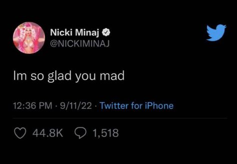 Nicki Minaj Twitter Quotes, Conceited Tweets, Petty Ex Tweets, Ex Twitter Quotes, Nicki Minaj Tweets, Conceited Quotes, Mood Tweets, Dance Rehearsal, Nicki Minaj Quotes