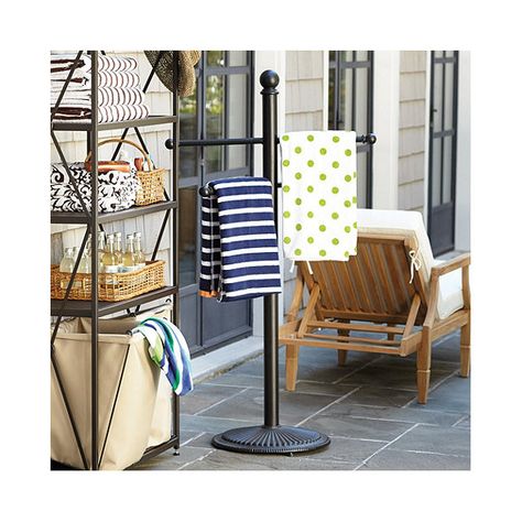 Portland Towel Stand Pool Towel Storage, Towel Rack Pool, Pool Storage, Towel Stand, Outdoor Living Furniture, Pool Decor, Pool Towel, Pool Furniture, Deck Furniture