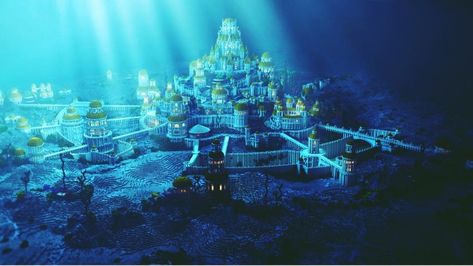 Modern-day Atlantis: Mind-blowing underwater cities Underwater Castle, Lost City Of Atlantis, Sunken City, Underwater City, Under The Water, Color Script, Fantasy City, Ancient Mysteries, Fantasy Setting