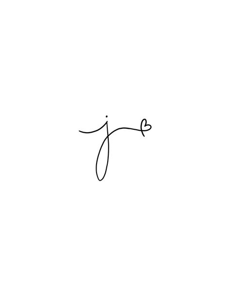 Simple J Tattoos, Minimalist J Tattoo, Sister Initial Tattoos, Cursive J Tattoo With Heart, Minimalist Tattoo Initials, Simple J Tattoo, Initial Tattoos Men, Delicate Initial Tattoo, Cursive J With Heart