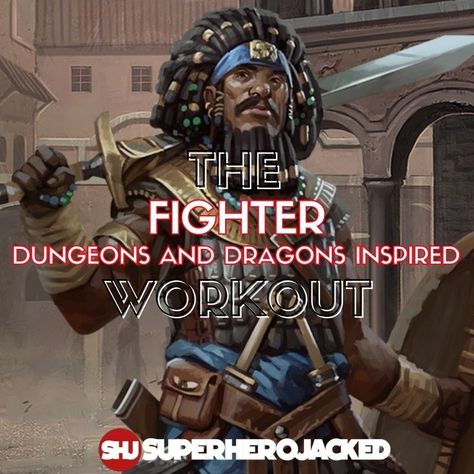 Dnd Workout, Barbarian Workout, Anime Workouts, Anime Training, Character Workouts, Workouts Routines, Fighter Workout, Anime Superhero, Superhero Workout