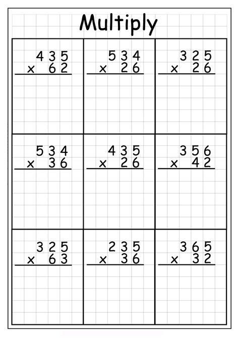 Help your child practice their multiplication skills with these fun and engaging worksheets. With a variety of problems to choose from, your child will be able to master multiplication in no time!

#multiplication #worksheets 3rd Grade Multiplication Worksheets, Long Multiplication Worksheets, Long Multiplication, 4th Grade Multiplication, Math Worksheets For Kids, 3rd Grade Words, Maths Paper, Worksheets For Grade 3, Math Sheets