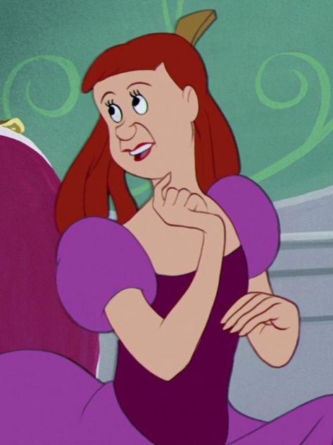 Anastasia Cinderella, Anastasia Tremaine, Cinderella's Sister, Drizella Tremaine, Cinderella Stepsisters, Purple Characters, Anastacia Disney, Sisters Movie, Disney Anastasia