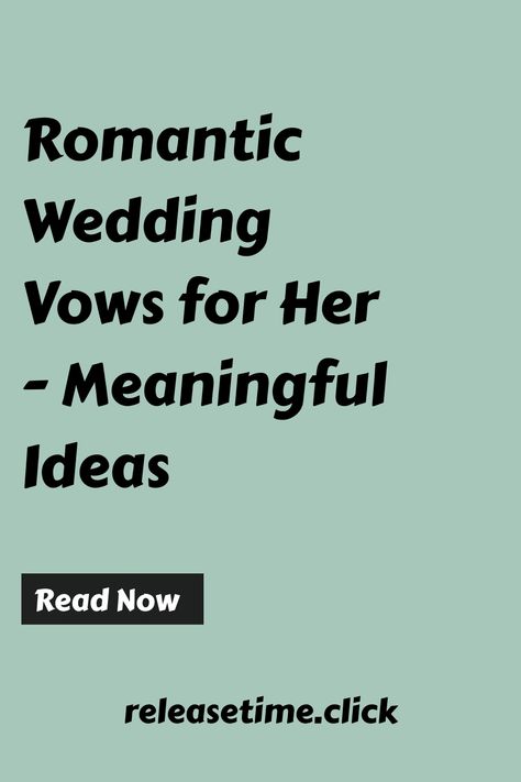 Writing your own⁤ wedding vows can be a daunting ​task, but it’s also a beautiful opportunity to express your⁤ love ⁣and ⁣commitment in a unique and personal Writing Your Own Wedding Vows, Writing Vows, Romantic Wedding Vows, Wedding Vows For Her, Vows For Her, Best Wedding Vows, Romantic Ideas, You Are My Everything, Modern Love