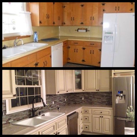 1970 Kitchen Cabinets, 1960s Kitchen Remodel Before After, 1970 Kitchen Remodel Before After, 2000s Kitchen Update, Kitchen Reconfiguration Before And After, 90s Kitchen Remodel Before And After Oak, 1970 Kitchen, Kitchen Cabinets Before And After, Paneling Makeover