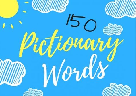 Grab some chips and dip, some friends and family, and get ready to have a blast! Here are 150 fun Pictionary words you will have a blast drawing for your teammates! Pictonary Ideas, Pictionary Ideas, Pictionary For Kids, Pictionary Word List, Family Game Night Food, Vans For Kids, Pictionary Words, Blast Drawing, Milk Drinks