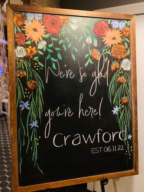 Retro Chalkboard Art, Spring Themed Chalkboard, Spring Restaurant Chalkboard, Wildflower Chalkboard Art, Colorful Chalkboard Art, School Chalkboard Art Ideas, Floral Chalk Art, Spring Coffee Chalkboard Art, Summer Chalkboard Art Ideas