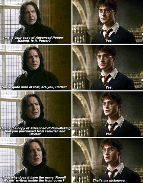 •harry potter and severus snape Severus Snape X James Potter, Severus Snape And Harry Potter, Harry Potter And Severus Snape, Snape Laughing, Snape X Harry, Severus Snape Funny, Snape Meme, Snape And Harry, Snape Funny