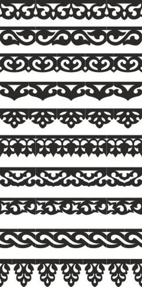 Etching Patterns, Jalli Design, Floral Wall Stencil, Stencil Patterns Templates, Medieval Embroidery, Laser Cut Stencils, Laser Cut Panels, Bentwood Rings, Cnc Design