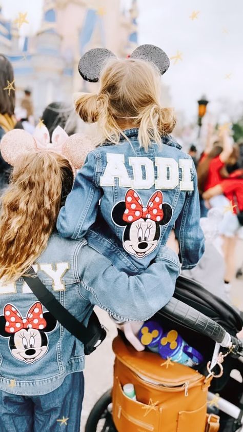 stephemcdonald on Instagram: “Pack for a family of 5 for Disney with me. Finally put everything up on a blog post and hoping to answer everyone’s questions here on IG in…” Minnie Mouse Diy, Mouse Diy, Disney Jackets, Disney Jacket, Diy Disney, Diy Jacket, Family Of 5, Minnie Mouse Party, Disney Diy