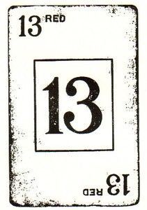 Number 13 Tattoos, Lucky Number 13, Happy Friday The 13th, 13 Tattoos, Lucky 13, Number 13, Card Tattoo, Card Making Supplies, 13 Days