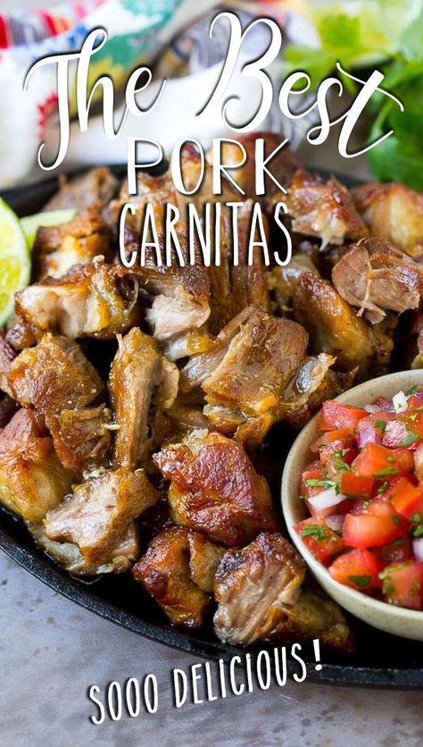 Authentic Mexican Carnitas Recipe, Carnitas Recipe Oven, Authentic Carnitas Recipe, Mexican Pork Carnitas, Tacos Pork, Mexican Pork Recipes, Smoked Pork Recipes, Keto Tacos, Mexican Pulled Pork