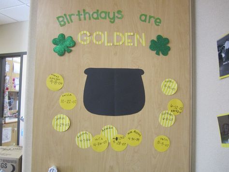 March birthday board March Birthday Bulletin Board Ideas, March Birthday Bulletin Boards, March Birthday Board Ideas, February Birthday Board, Bulletin Boards Birthday, Felt Board Ideas, Elementary Crafts, Ladybug Room, Spring Toddler Crafts