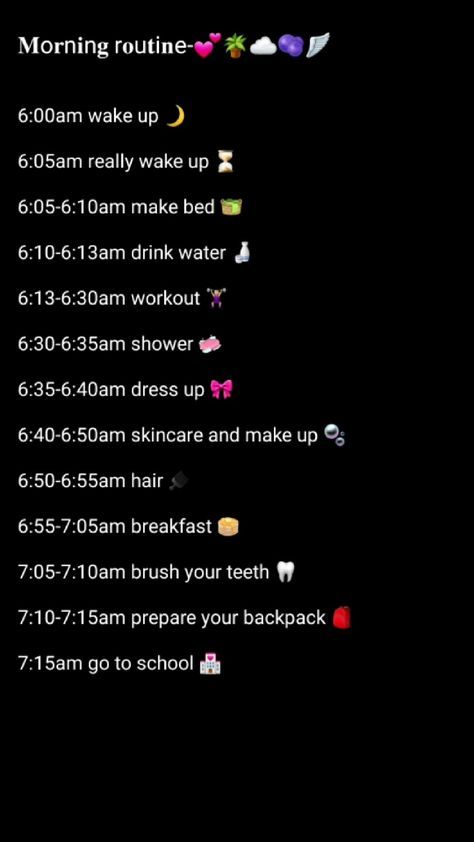 Morning Routine 6 Am To 7 Am, 6:00 Morning Routine, Productive 6 Am Morning Routine, The Perfect Morning Routine For School, Morning Routine 7:30 To 9:00, 2024 Morning Routine, The Perfect School Morning Routine, Productive Morning Routine 6am, Best Morning Routine For School