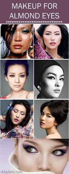 Makeup For Almond Eyes, Almond Eye Makeup, Almond Eyes, Zhang Ziyi, Lucy Liu, Asian Eyes, Asian Eye Makeup, It Goes On, Asian Makeup