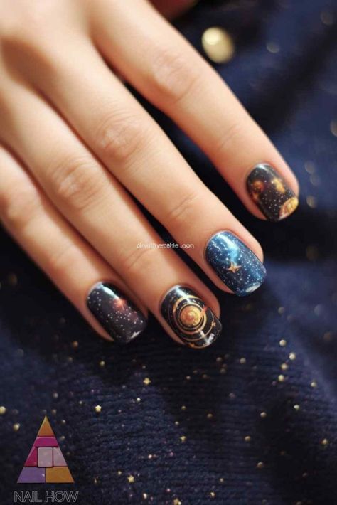 Dark Galaxy, Silk Wrap Nails, Pink Galaxy, Galaxy Nails, Nail Oil, Galaxy Design, Pink Nail Designs, Popular Nails, Nail Trends