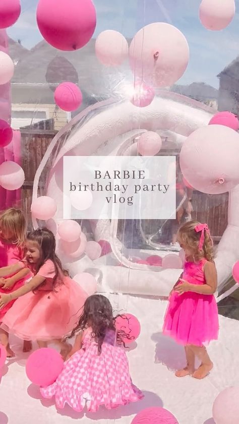 My inner child is DYINGGG with this adorable Barbie party!!! 💕🌸🎀💄👛 @kristinnicolemiller_ you are so freaking talented + this party belongs in a magazine 😍 #barbiebirthday #barbieparty #barbiebirthdayparty #barbiebox #fourthbirthday #mommyandme | sierra.honeycutt | Lesfm · Morning Light Ambient Acoustic Guitar Background Music (Acoustic) Sierra Honeycutt, Birthday Party Barbie, Guitar Background, Fourth Birthday Party, My Inner Child, Barbie Box, Barbie Birthday Party, Fourth Birthday, Barbie Birthday